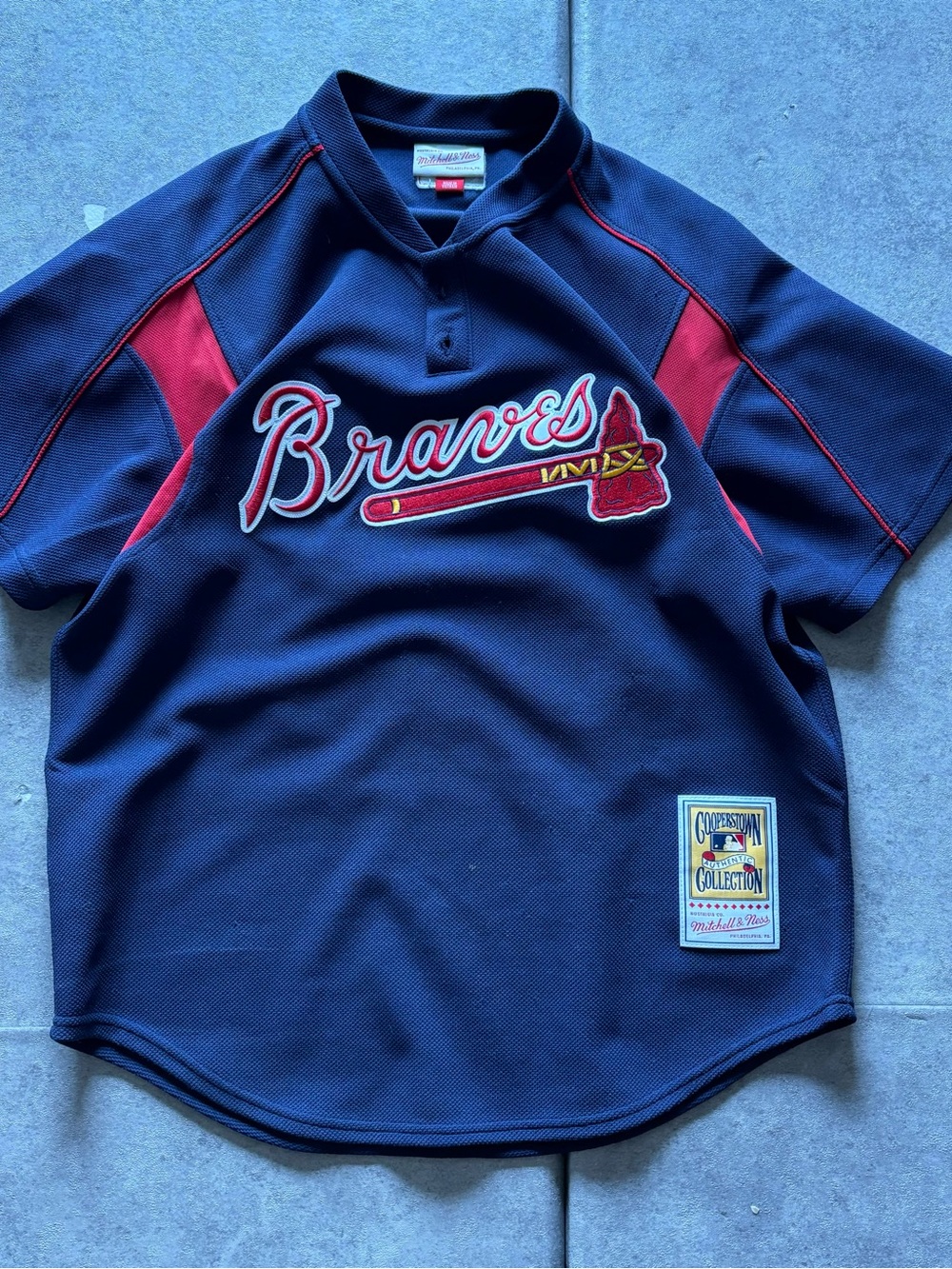 mlb mitchell and ness braves maddux jersey